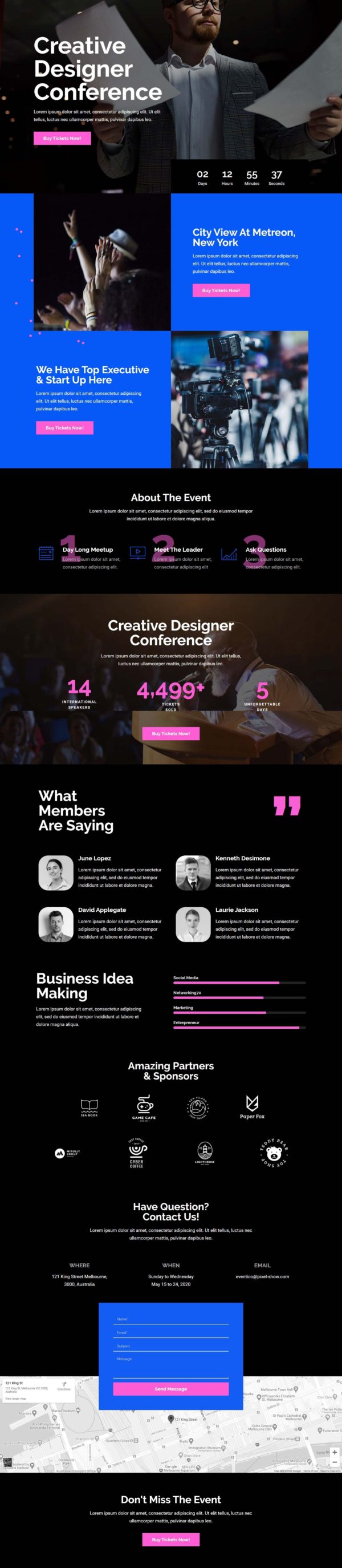 Homepage third concept